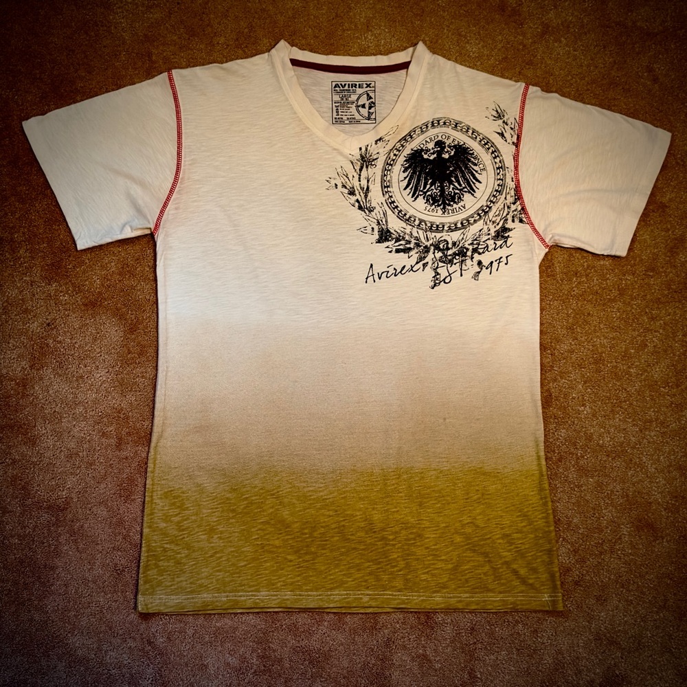(#159) Men’s Avirex V-Neck T-Shirt